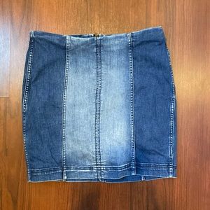 Free People Modern Femme Denim Mini Skirt